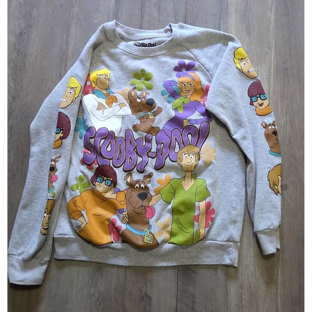 Scooby Doo TV Show/Movies Classic Gray Sweatshirt Juniors Size XS (1)